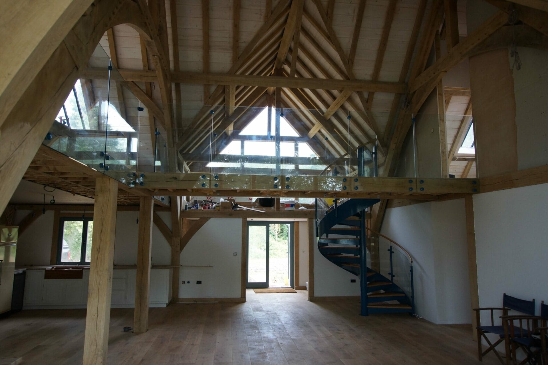 Barn Spiral Staircase Oak Treads