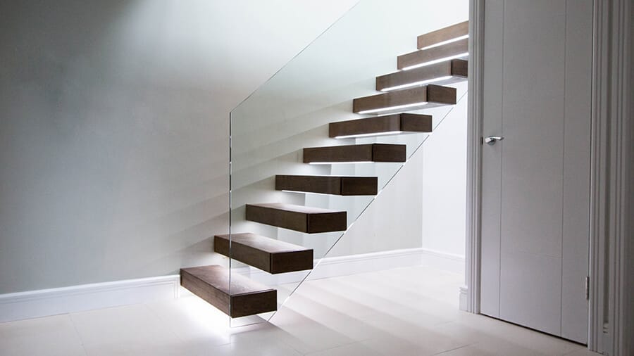 Floating Stairs with 3D design and professional installation