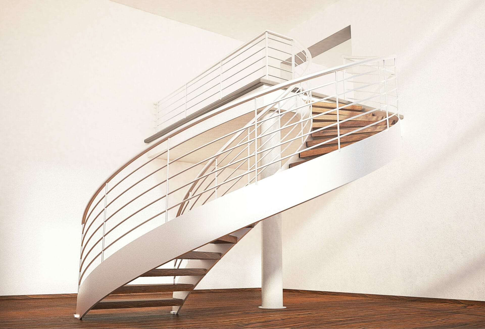 Curved Metal Staircases designed by the experts Paradigm Stairs